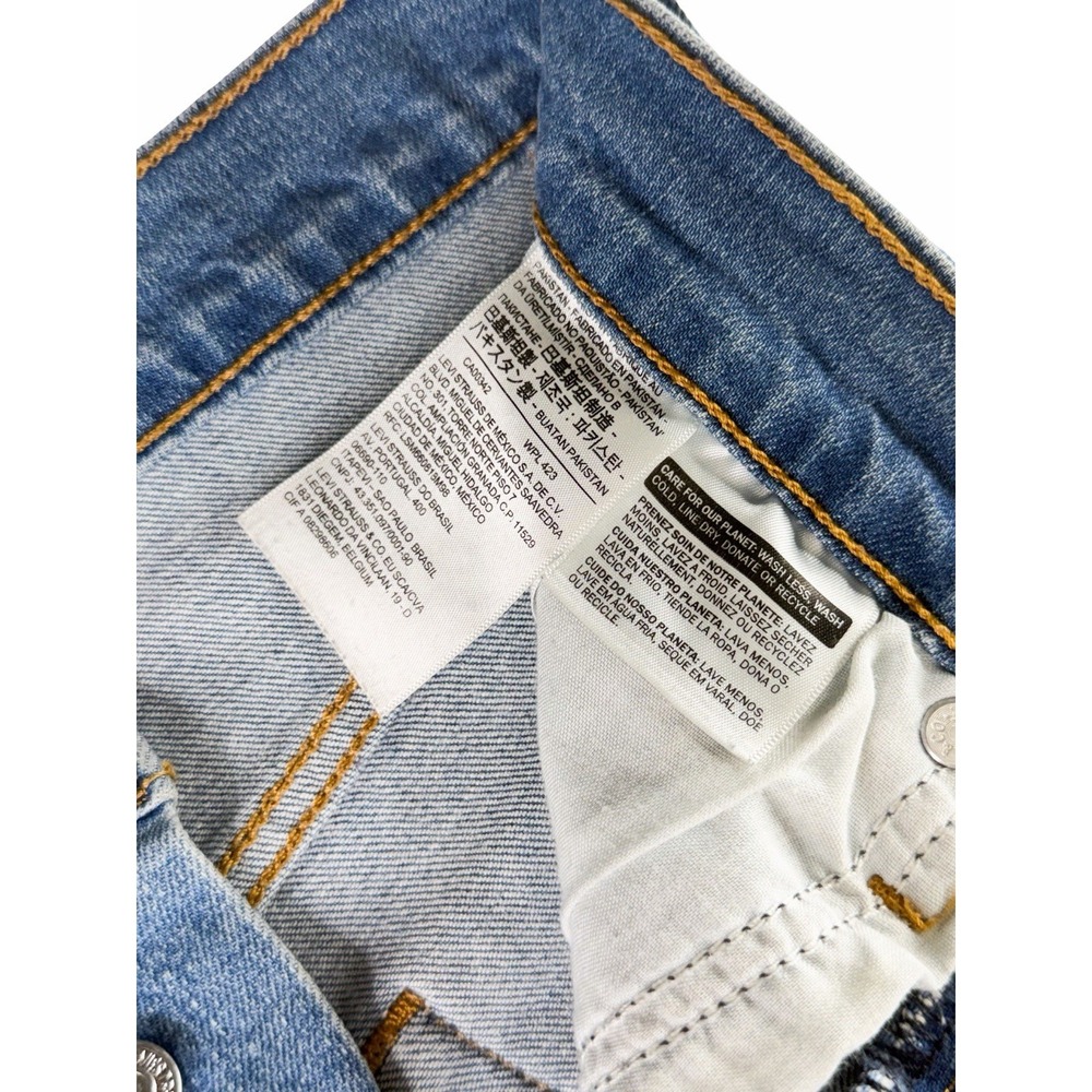 Levi's Wedgie Skinny Jeans Womens 27 High Rise Distressed Light Wash Button Fly - Picture 6 of 11